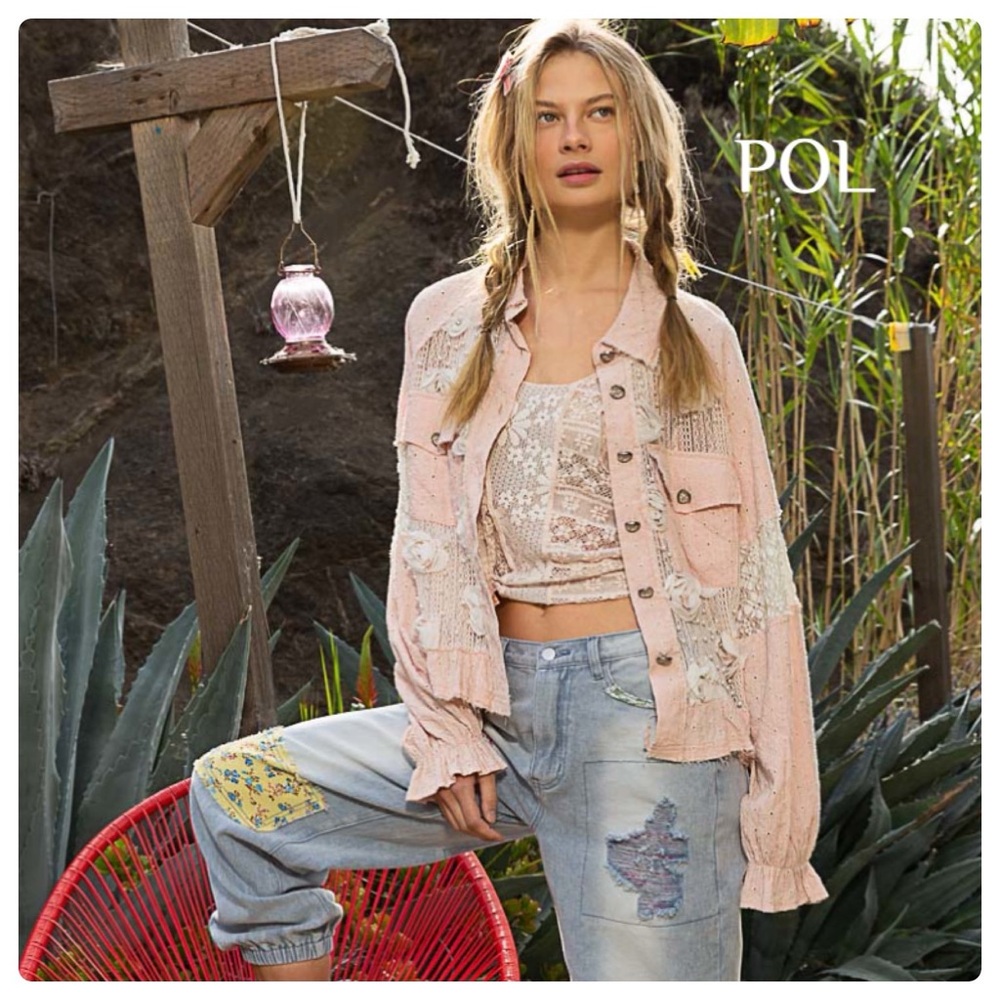 ❤️POL lace fabric jacket
